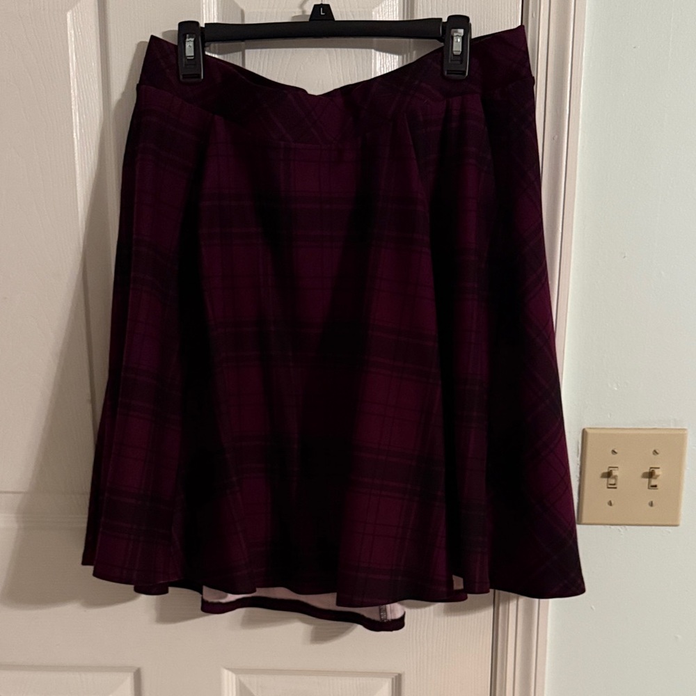 Torrid Dark Plaid Skirt